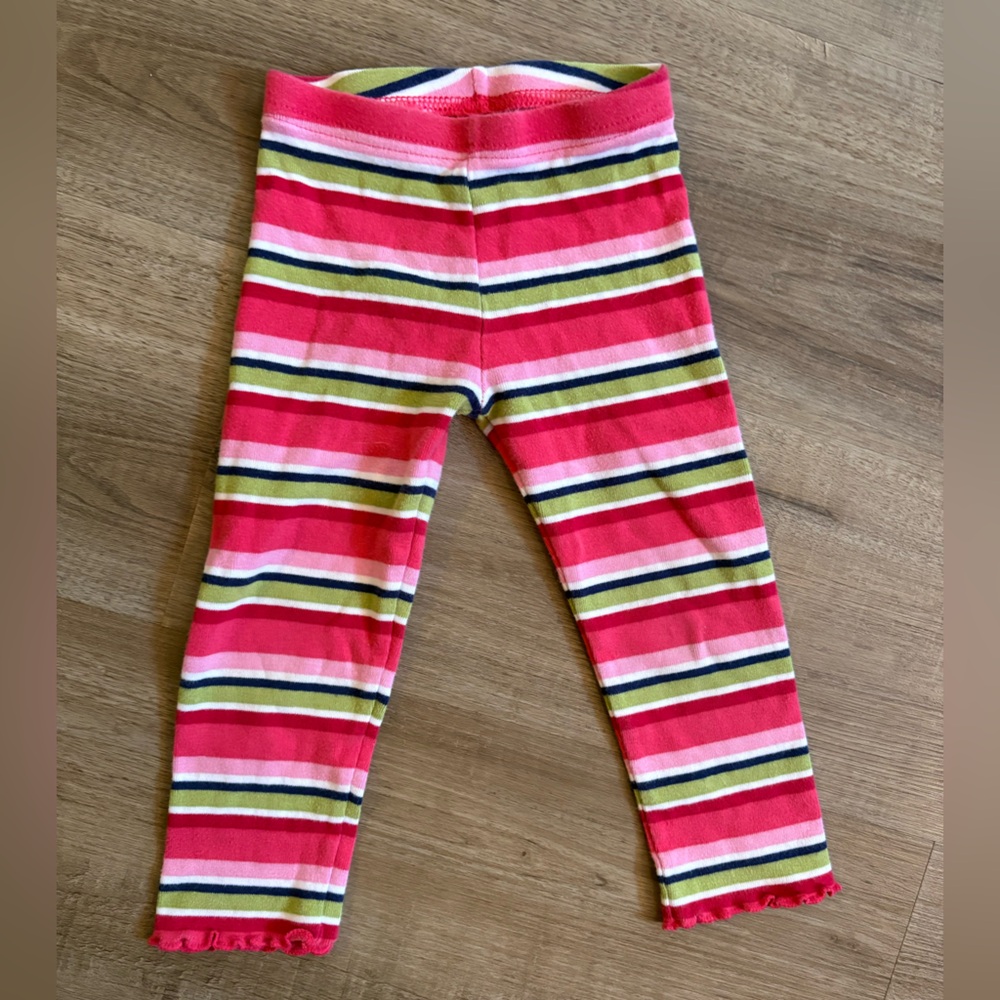 🌺10/$20 Gymboree Pink and White Striped Toddler Leggings